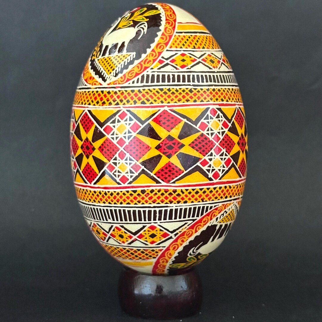 Real Ukrainian Pysanky Goose Pysanka Hand Made Hutsul Easter Egg - Etsy
