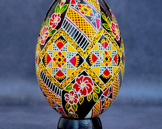 Real Ukrainian Pysanky Goose Pysanka Hand Made Hutsul Easter Egg - Etsy