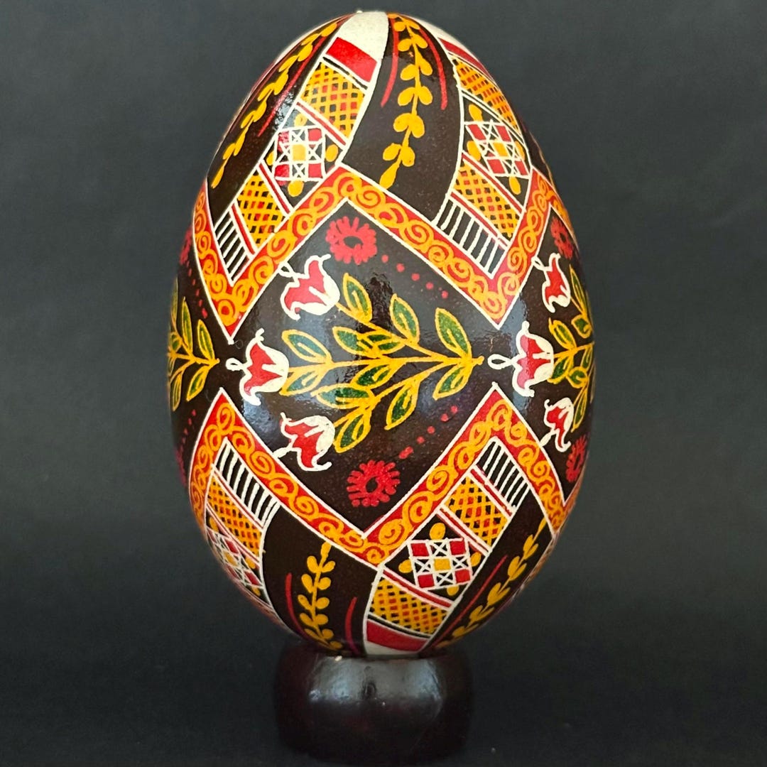 Real Ukrainian Pysanky Goose Pysanka Hand Made Hutsul Easter Egg - Etsy