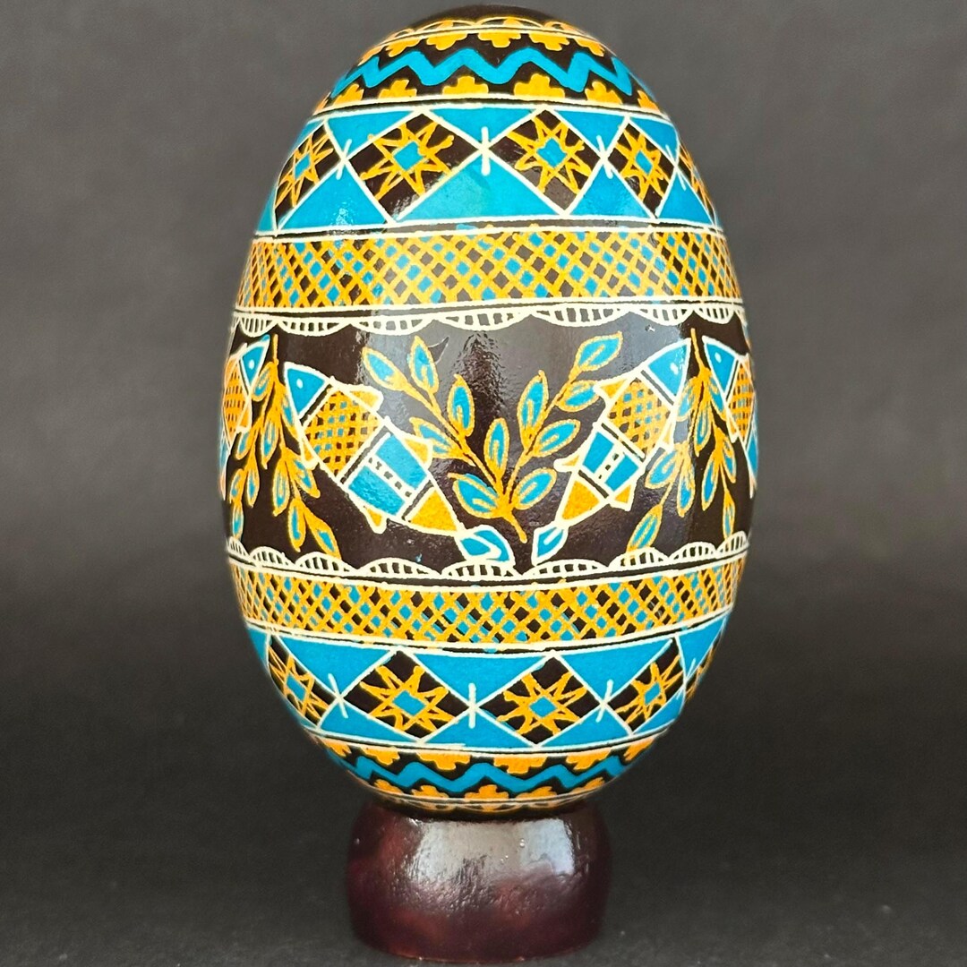 Real Ukrainian Pysanky Goose Pysanka Hand Made Hutsul Easter Egg - Etsy