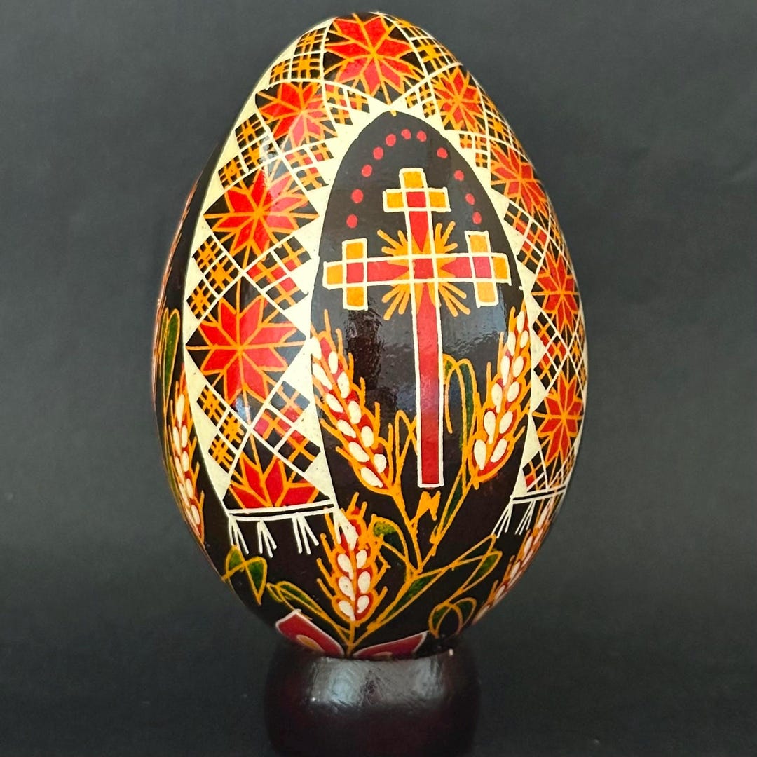 Real Ukrainian Pysanky Goose Pysanka Hand Made Hutsul Easter Egg - Etsy