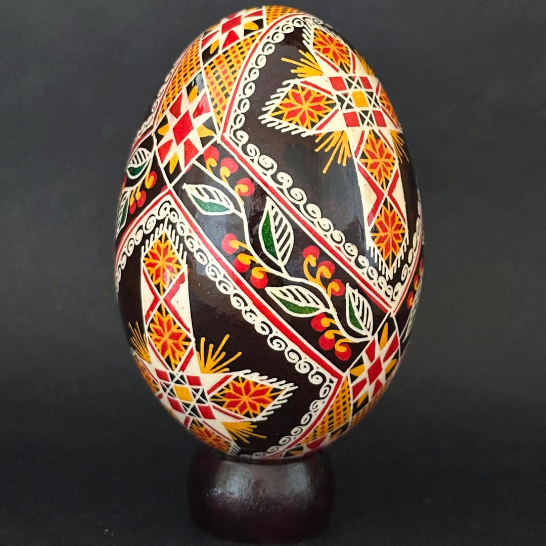 Real Ukrainian Pysanky Goose Pysanka Hand Made Hutsul Easter Egg - Etsy