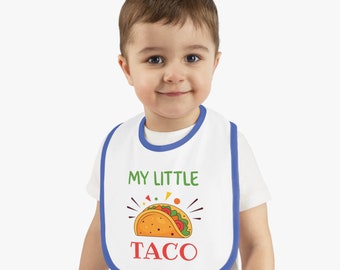 Little Taco Baby Feeding Bib | Novelty Infant Accessory | Cinco de Mayo Baby Gift