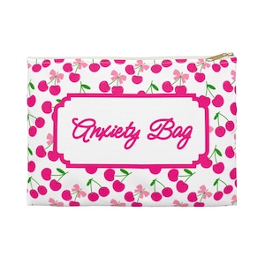 Borsa per l'ansia, marsupio antipanico, kit per calmarsi, borsa per attacchi di panico, kit per attacchi di panico, marsupio con stampa di ciliegie