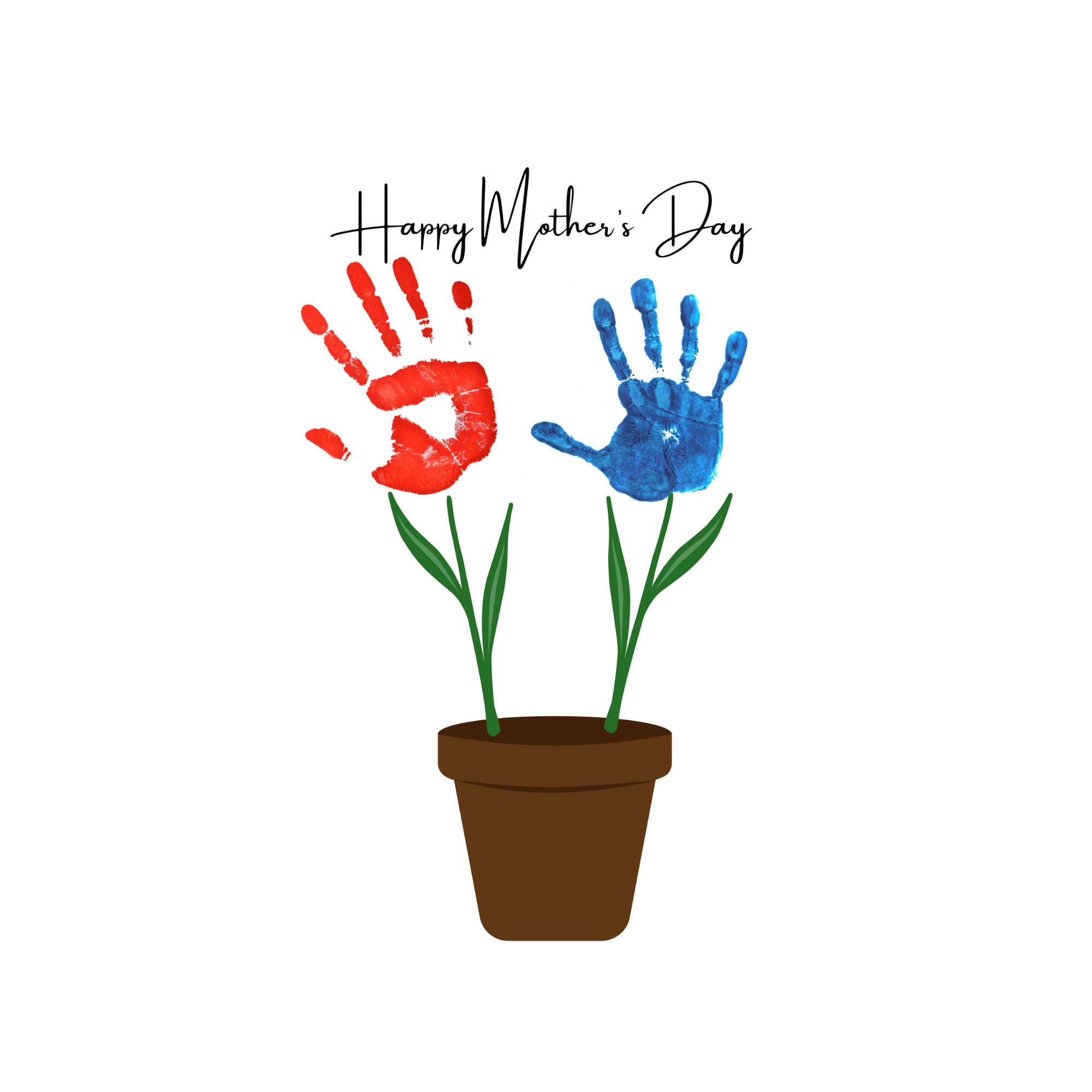 Mother's Day Handprint Printable - Etsy