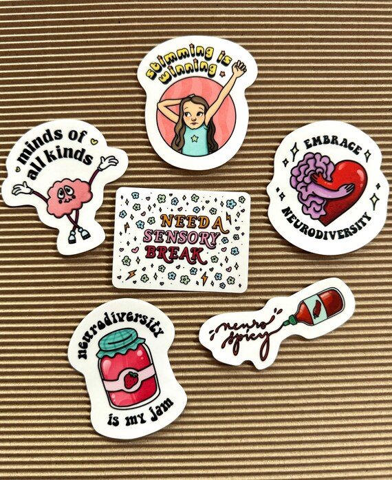 Neurodiversity Sticker Pack: Autism Acceptance, Neurodivergent Planner