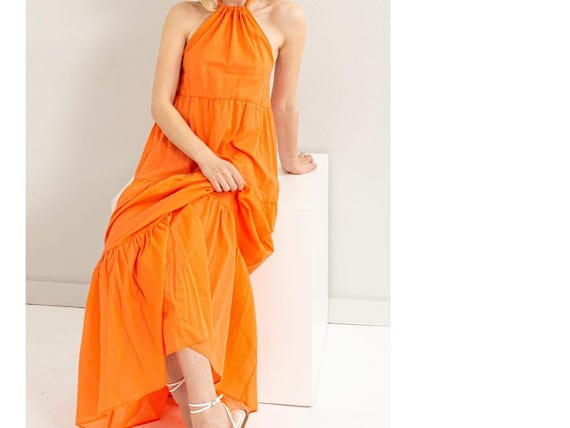 Halter Top Long Dress