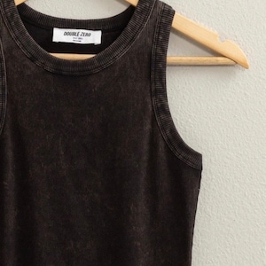 Pink Acid Mineral Wash Button Front Short Cap Sleeve Dress