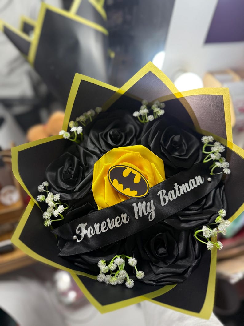 Batman Ribbon Bouquet - Etsy