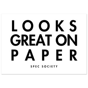 SE VE GENIAL EN PAPEL - Póster de papel mate premium horizontal o vertical
