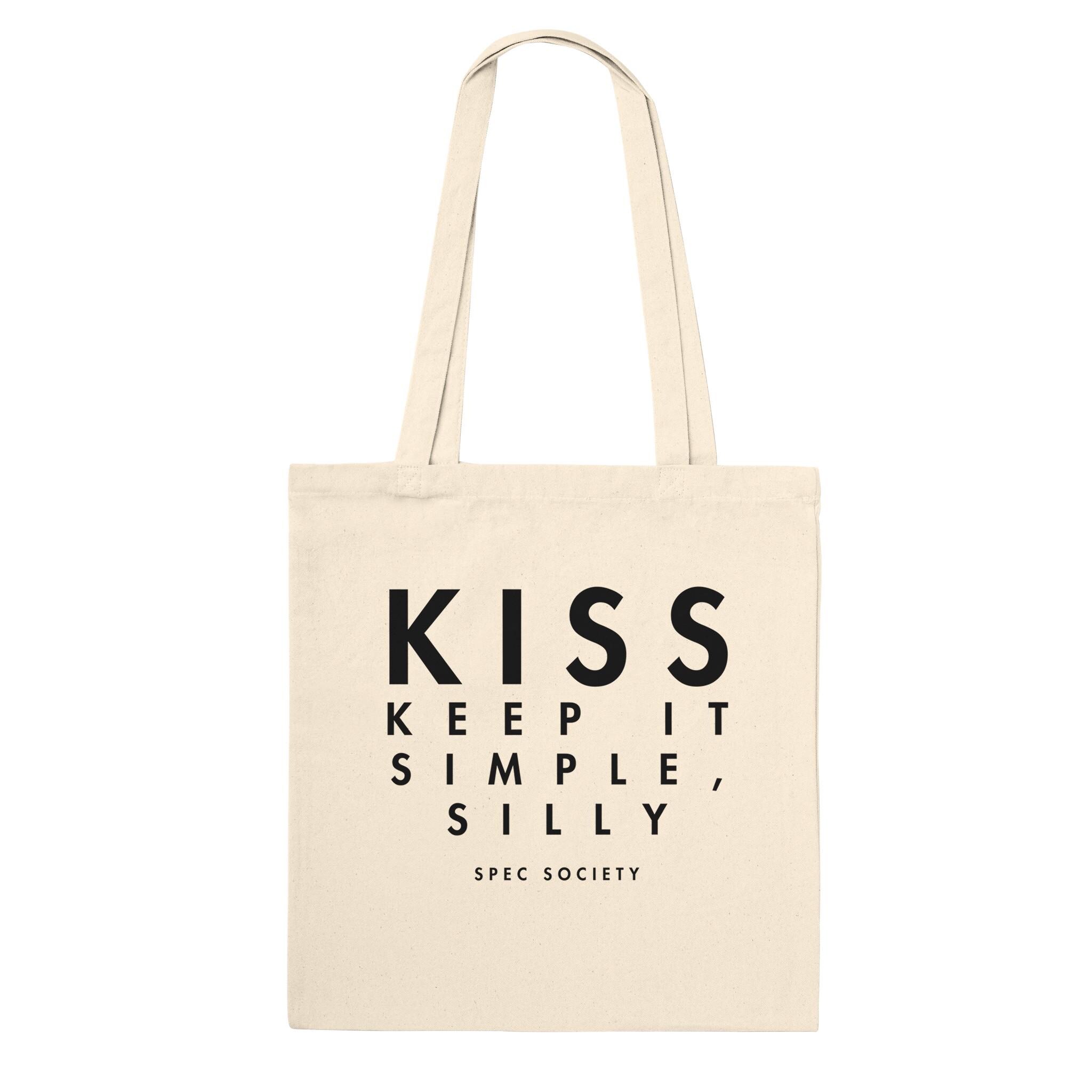 KISS Keep It Simple Silly Canvas Tote Bag - 10 Litre - Etsy