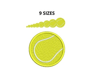 Tenis ball Embroidery,embroidery design, Mini tenis ball design, Tenis ball, Many formats, Machine embroidery