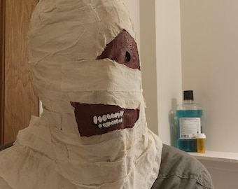 Handmade Fabric Horror Mask: "The Pilot" Cosplay Costume