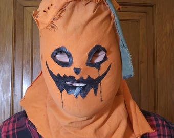 Handmade Fabric Horror Mask: "The Carver" - Halloween Costume Cosplay