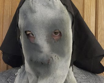 Handmade "The Clergy" Horror Mask: Cosplay Costume, Haunted Attraction