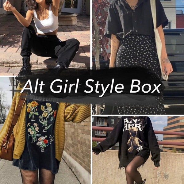 Alt Girl Personal Style Box | Hand Curated Clothing Bundle | Thrifted Fashion