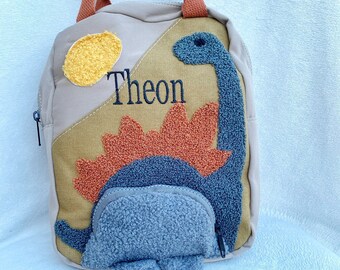 Personalized Dino Backpack,Embroidered baby/ toddler backpack,  School Backpack for Kids, Bag,Name bag ,Cute Bag for Kids,Child Gifts
