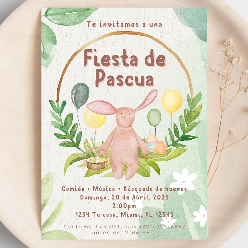 Easter Invitations Png - Etsy