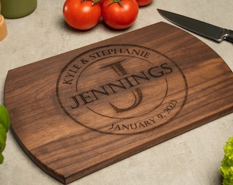 Personalized Wedding Cutting Board, Engagement, Wedding Gift, Housewarming Custom Cutting Board, Closing Gift, Cutting Board for her