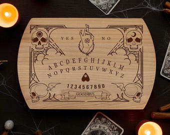 Ouija Board Inspired Cutting Board – Spooky Kitchen Decor & Gothic Gift | Witchy Gift