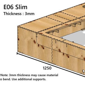 Enclosure E06 Slim / 3mm / Enclosure plans / DXF