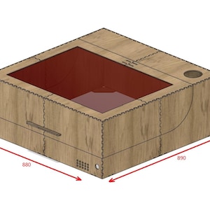 Gabinete E04 (Sculpfun S30 Ultra) Planos DXF