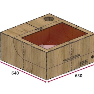 E01 Caixa de Laser de 4 mm