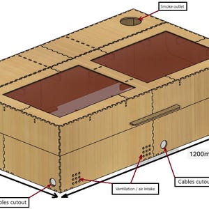 Behuizing E05 Diodelaser Behuizingsplannen / DXF (AtomStack A40 Max)