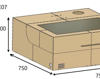 Enclosure E07 / Diode laser DXF plans