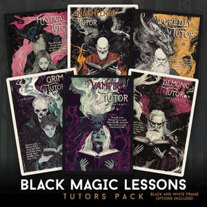 Lecciones de magia negra - Conjunto de 6 tutores - Colección Commander / Proxies de prueba de juego / Cartas proxy / MTG