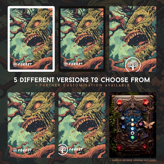 Zombie Basic Lands Art – MTG Proxy Cards, Print Ready (digital