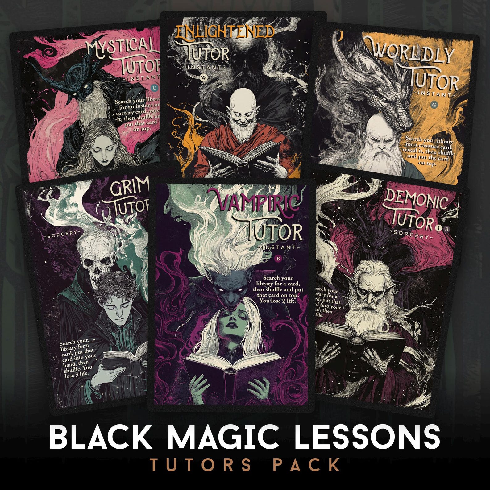 Black Magic Lessons - 6 Tutor Set - MTG Commander Collection | Play ...