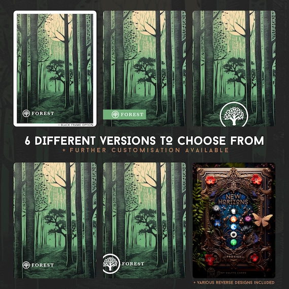 Basic Lands - Japanese Woodblock Print Style – Print Ready Digital