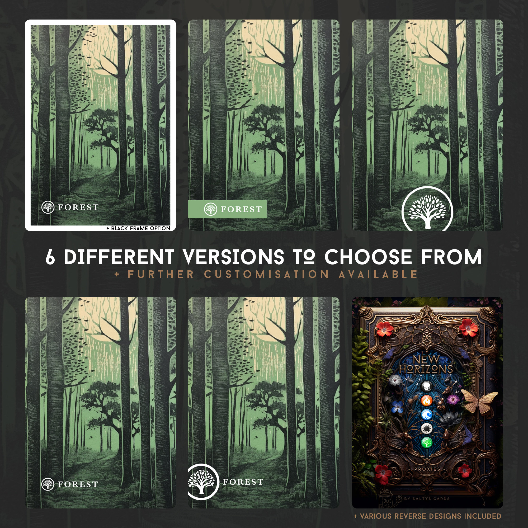 Basic Lands - Japanese Woodblock Print Style – Print Ready Digital