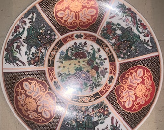 Assiette Marocaine Taous originale de 1980 pièce rare AMARIR