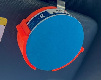 Clipe para porta-cápsulas de nicotina no para-sol | Organizador discreto para carro | Suporte para porta-cápsulas que permite o uso com as mãos livres