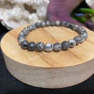 Picasso Jasper Natural Crystal Bead Rounded Bracelet - 6 mm