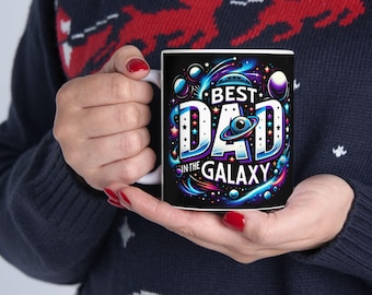Pappa i galaxen kaffemugg - rymdgåva till fars dag