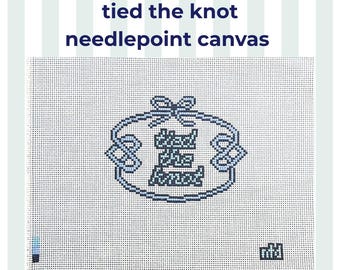 Tied the Knot Needlepoint Canvas