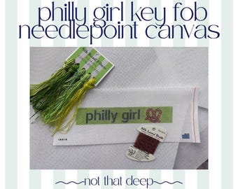 Philly Girl Needlepoint Canvas