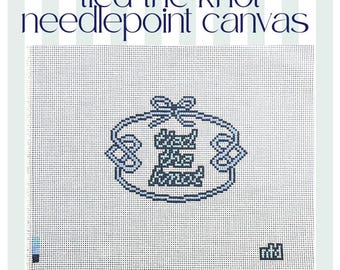 Tied the Knot Needlepoint Canvas