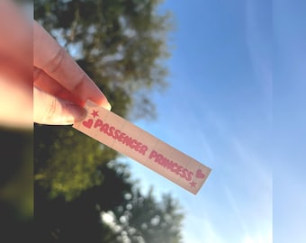Passenger Princess Car Mirror Sticker | Vinylar