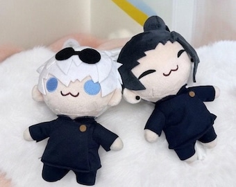 Adorable Gojo & Geto Plush Toys - Soft Jujutsu Kaisen Anime Plushies for Kids&#39; Birthdays and Gifts - Perfect for Children and Her