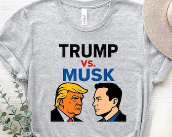 Maglietta Trump contro Elon Musk, Maglietta anti-Elon, Maglietta Elon Musk, Maglietta a sostegno di Trump, Maglietta contro Elon, Maglietta contro il razzismo, Maglietta politica