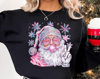 私のクリスマス時代、バブルガムサンタのクリスマスセーター、彼女への