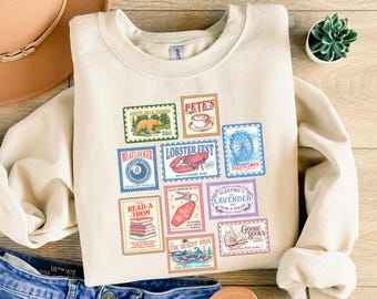 Emily Henry Books Stamp Sweatshirt,, Beach Read Sweater, Sunshine Falls Shirt, Happy Place Inspired Shirt, Book Lovers Hoodie, Book Shirts