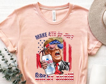 Faire une belle chemise du 4 juillet, chemise drôle du 4 juillet, chemise Ultra Trump, chemises Trump 4 juillet, chemise républicaine drôle, t-shirt Trump