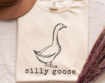 Comfort Colors® Dumme Gans Shirt, Dumme Gans T-Shirt, Dumme Gans Vintage Farm Shirt, süße Gans Shirts, Geschenke für Bauernhof Mädchen Gehöft