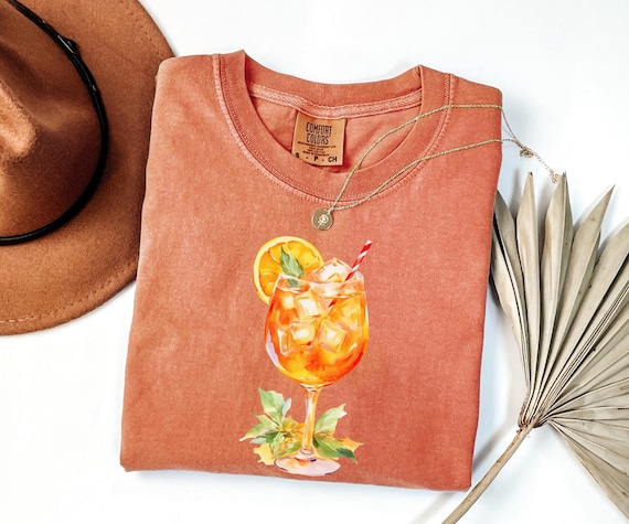 Comfort Colors® Aperol Spritz Shirt, Aperol T-Shirt , Alcohol Shirts, Beach Drinking Party Shirt, Aperol Statement T-Shirt, Summer Shirts