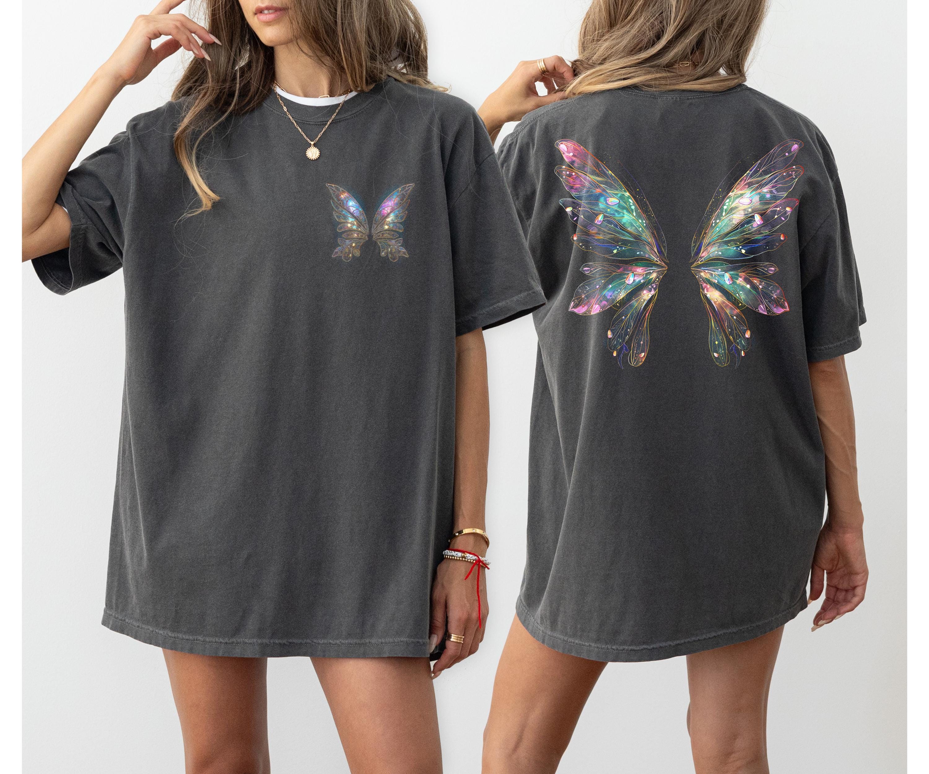 Comfort Colors® Fairy Angel Wings Shirt, Magical Fantasy Wings T
